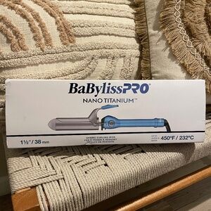 BaBylissPRO Nano Titanium 1.5” Curling Iron – Professional – 450°F